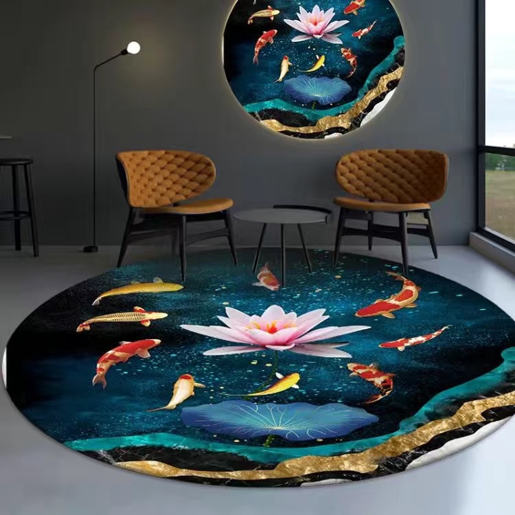 X24 새로운 라운드 매트-03 [물고기 시리즈]]