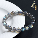 Jiuya Crystal 7a Grade Natural Grey Moon Light Stone Vies камень камень полузащитные Diy Dewelry Beads Wholesale
