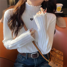 白色仙女上衣小清新针织衫秋季高级感毛衣女秋冬田园打底衣女内搭