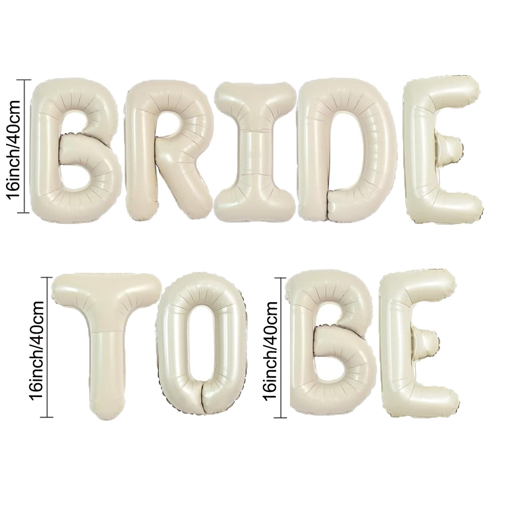 16 pulgadas crema digital BRIDETOBE paquete transfronterizo nuevo estilo ins 16 pulgadas versión estadounidense retro crema letras blancas