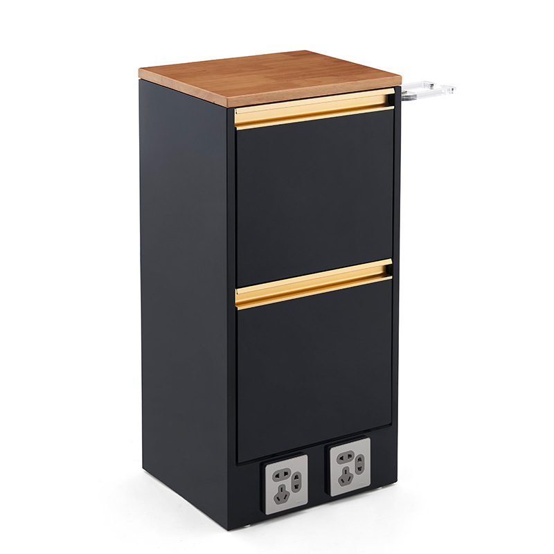 Barbería herramienta gabinete de acero inoxidable herramienta de peluquería Carro de peluquería de coche estante de almacenamiento multifuncional gabinete de polvo de corte de pelo
