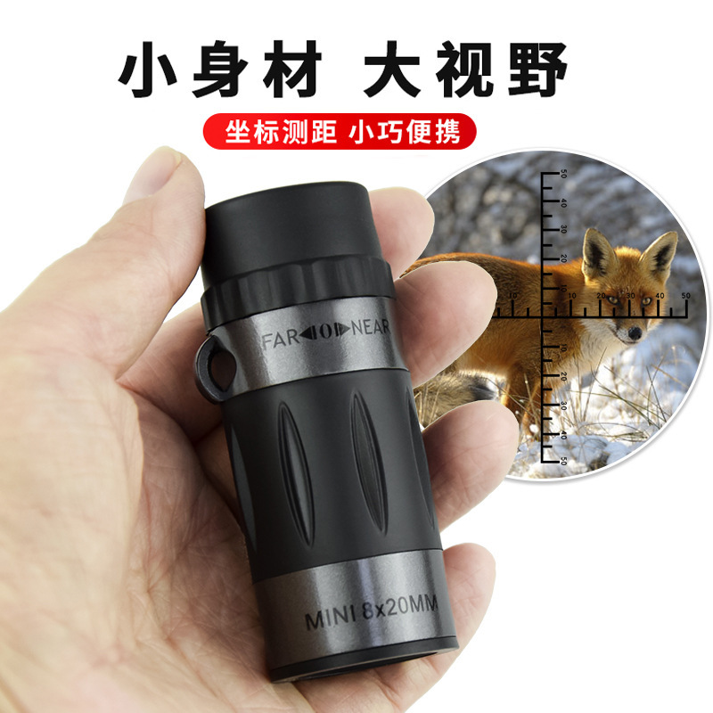 New 8*20 Monocular Telescope High Magnification High Definition with Scale Outdoor Sniper Telescope Manufacturer Wholesale