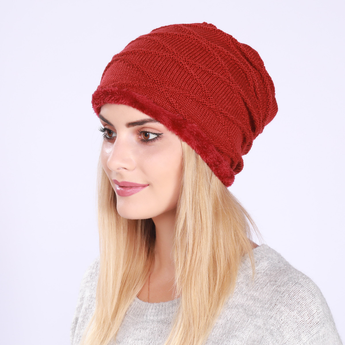 Knitted Beanie Hat For Men And Women Wool Warm Winter Hat_voghion.com