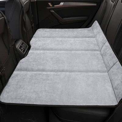 Vehicle-mounted inflatable bed — Folding Bed Universal Non-Inflatable - large-version-of-chenille-comfortable-gray-85x140cm