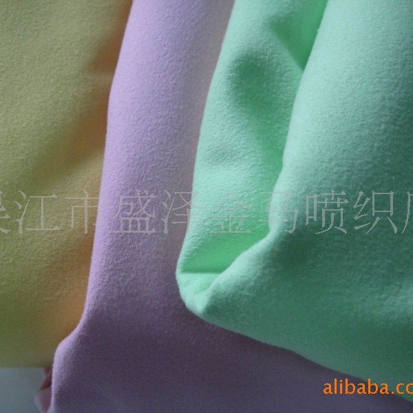 热卖吸水速干抗菌抗紫外线超细纤维双面绒运动毛巾再生沙滩巾面料