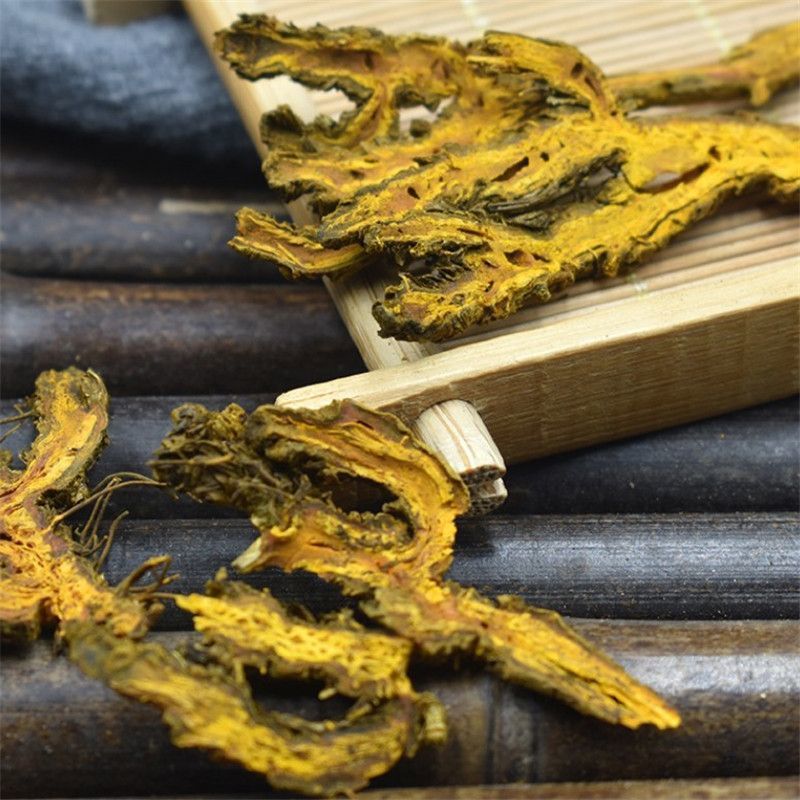 Dried Coptis Root Slices Huang Lian 黄连 TCM Bitter Herb Decoction Pieces 100g quality and texture