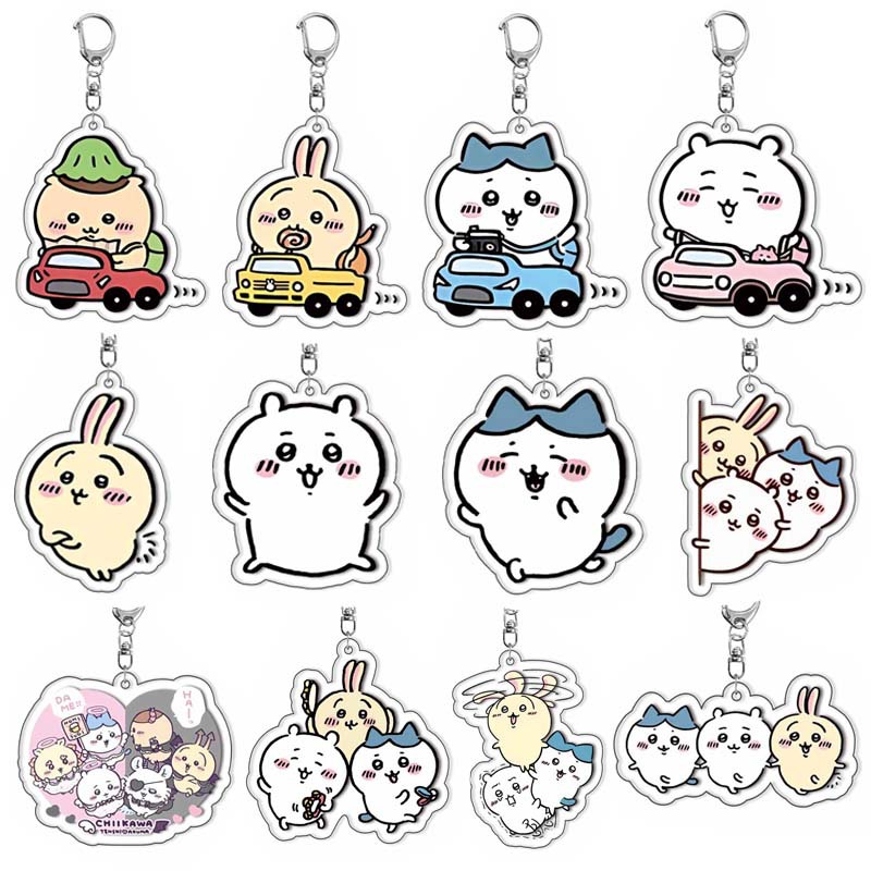 Single -layer Chiikawa Gi Kaia Aklie Key Buckle Trade Animation…