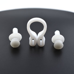 Professional swimming waterproof earplugs and nose clips set with cord, anti-loss diving equipment for adults and children, suitable for shower and bath.