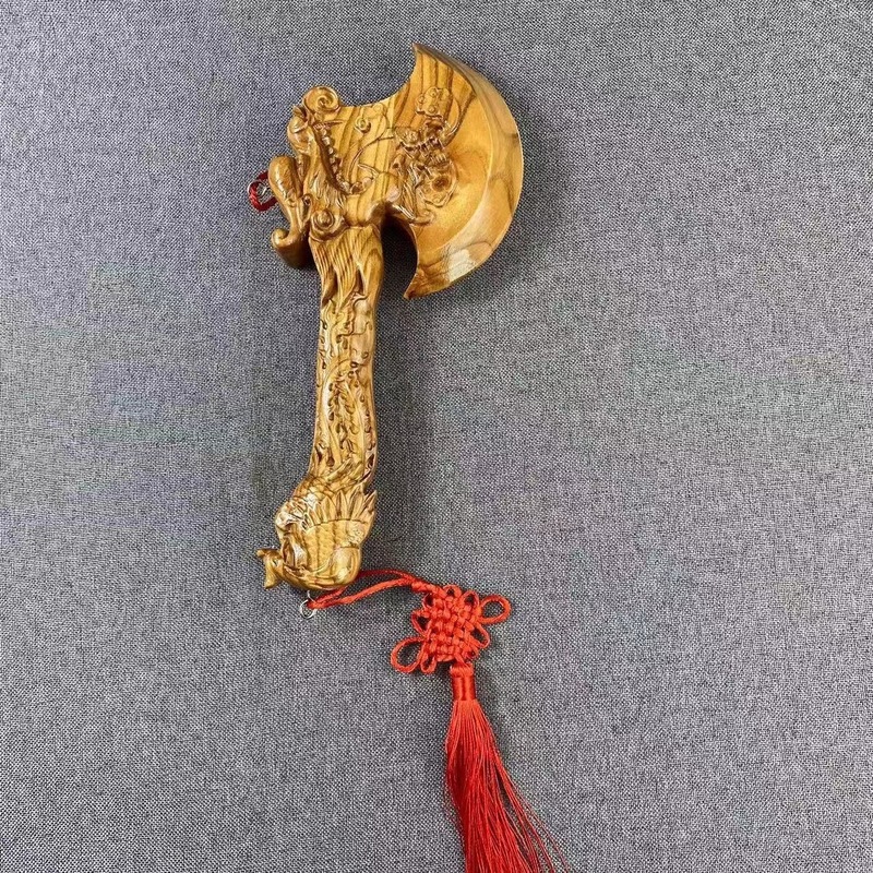 肥城桃木剑 桃木斧头 景区 地摊工艺品 桃木剑 雕刻木质桃木拐杖|undefined