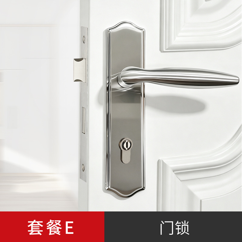 Biguiyuan dormitorio puerta cerradura mudo puerta de madera interior del hogar universal de la habitación manija de la puerta cerradura mecánica
