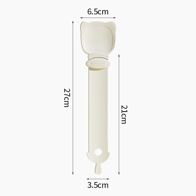 Cuchara de alimentación para gatos 【Blanco marfil 】