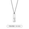 Necklace stainless steel with letters, universal pendant, small design trend accessory, simple and elegant design, English letters, trend of season