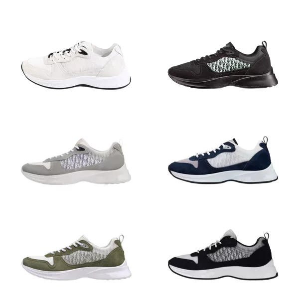 European Cross-Border B25 Fashion Printed Breathable Trendy Letter Monogram Embroidered Thick-Soled Lace-Up Casual Sneakers