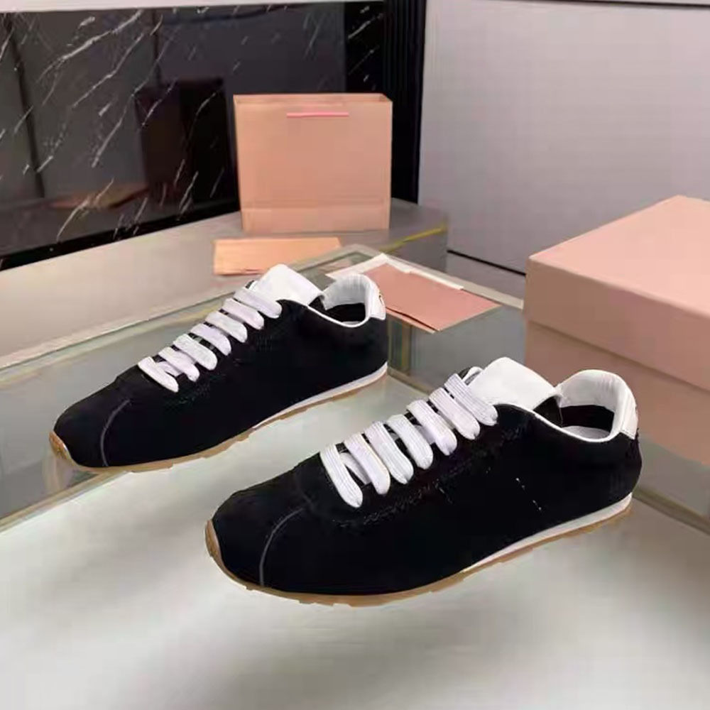 French-Style Genuine Leather Retro Round-Toe Lace-Up Flat Casual Sneakers Versatile Lightweight Breathable Women's Sneakers