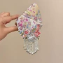 三角花间新款民族风鲨鱼夹