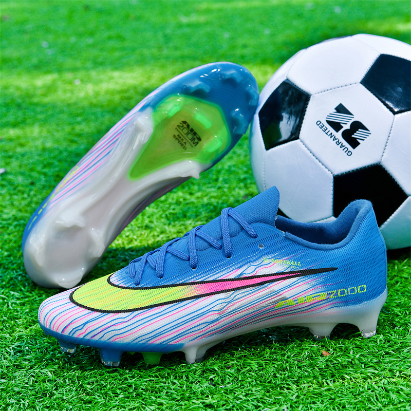 Tenis de Fútbol de Caña Alta para Jóvenes AG y Tacos TF Suela TPU y KPU Ligero para Césped Artificial image 9