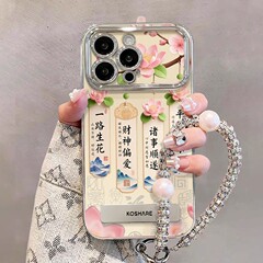 一路生花适用于VIVOY300手机壳S19电镀视窗Y78时尚IQOO13小众X7