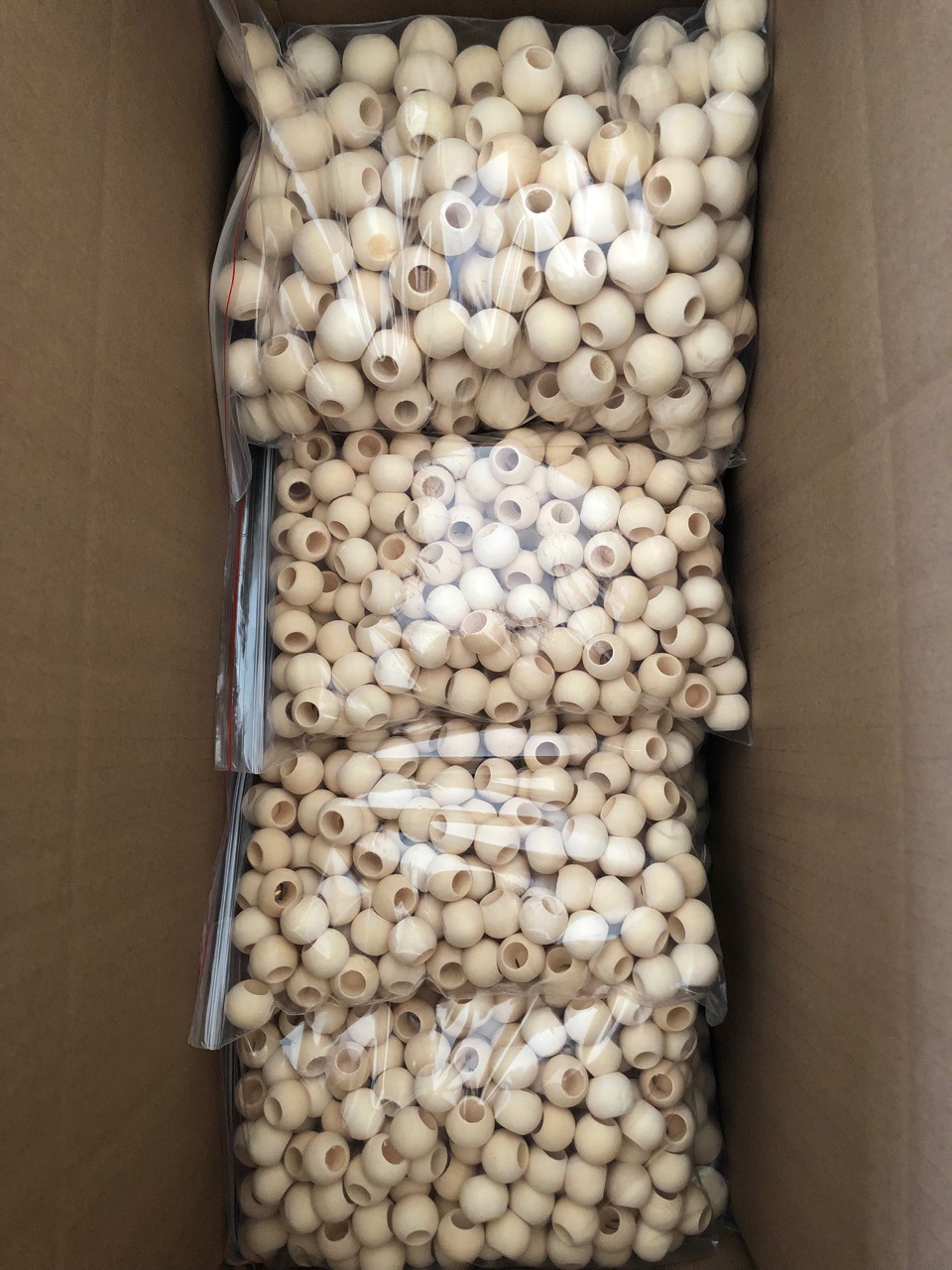 12mm 16mm 18mm 20mm 25mm 30mm 大孔木珠荷木木珠工艺品饰品配件