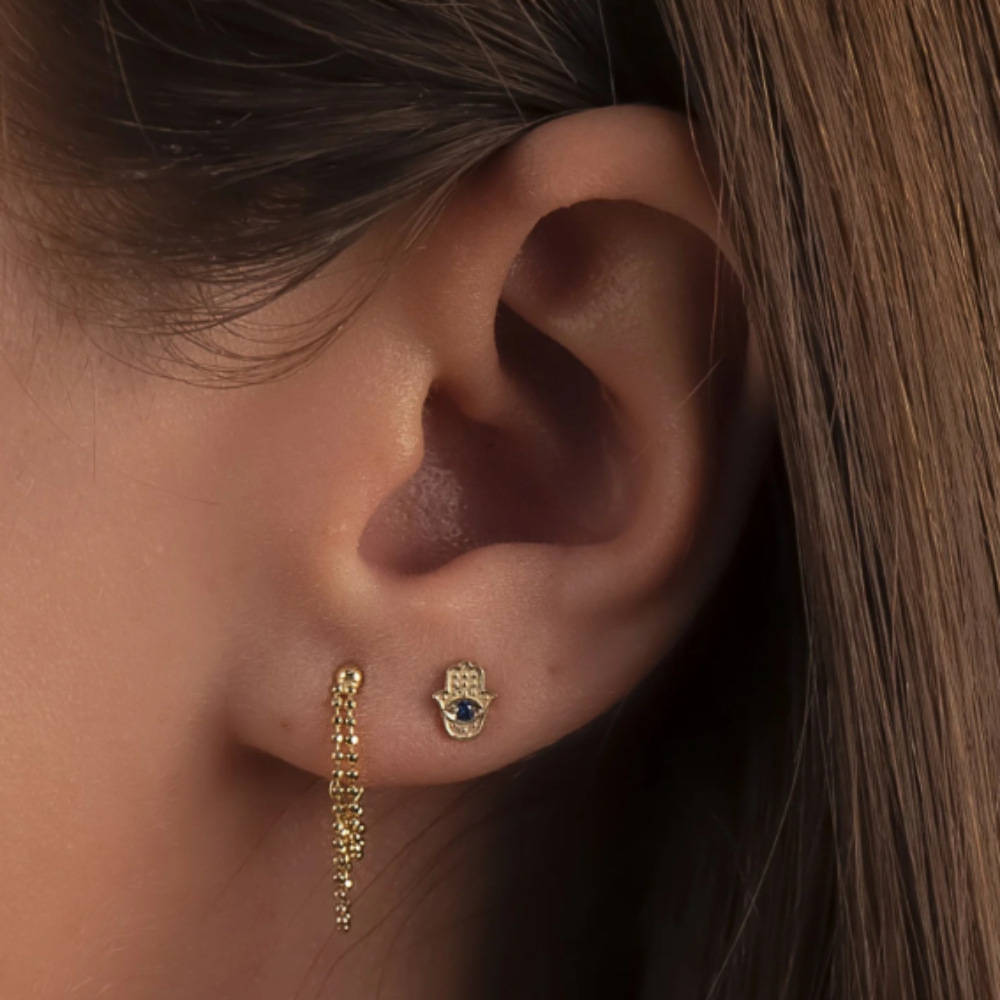 1 Piece Quantity Daily, Shopping Occasion 925 Sterling Silver Material 1 Piece Ear Cartilage Rings & Studs Fashion Geometric 925 Sterling Silver Inlay Zircon