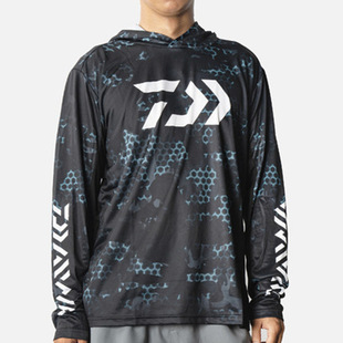 DAIWA Ice Silk Fishing Sun Protection Suit Pullover Crewneck T-shirt Quick-drying Breathable Comfortable Wild Fishing Luya Fishing Sun Protection Suit