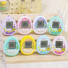 迷你虚拟宠物养成游戏机怀旧喂养精灵掌上电子玩具钥匙扣挂饰跨境