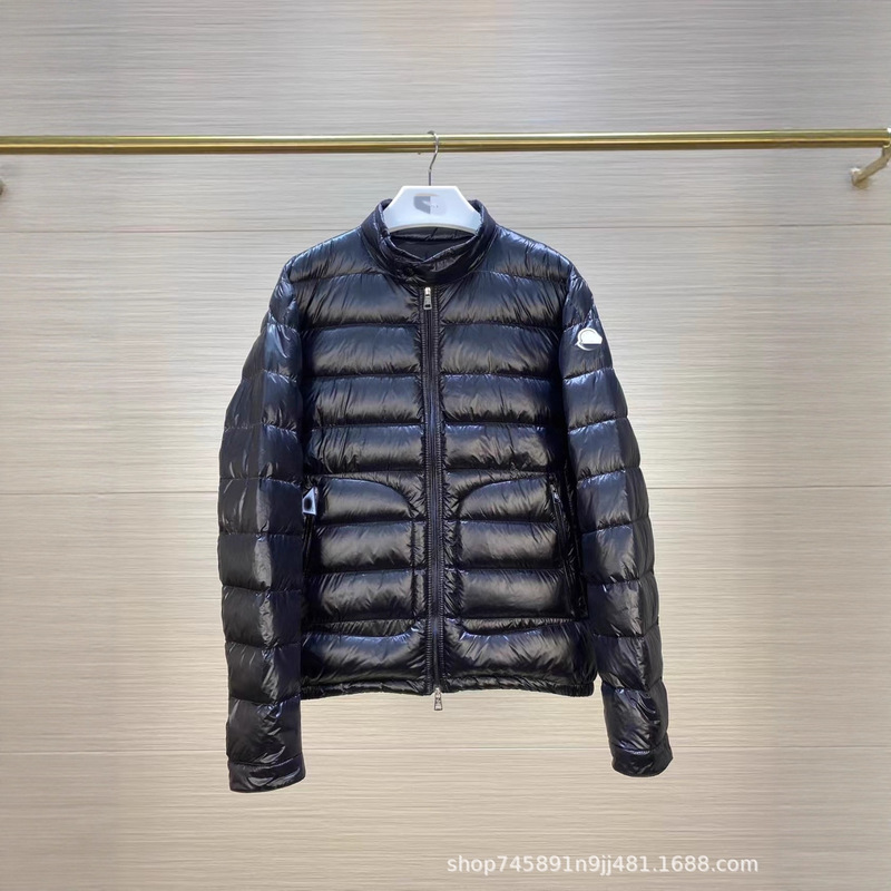 Mengjia High Version Acorus Lightweight Men's Large Pocket Short down Jacket with Thin Stand Collar Winter Coat