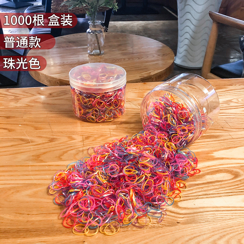 Banda de goma para niños, niñas, bebés, adornos de cabello para niños pequeños, anillo de cabello elástico, banda de goma desechable