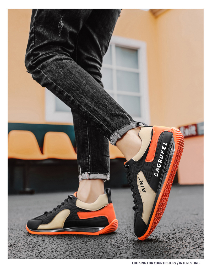 Eathable Forrest Gump Shoes Men S New Low Top Slip On Korean Version Of The Sneakers Soft Soled Leather Cross Border_voghion.com