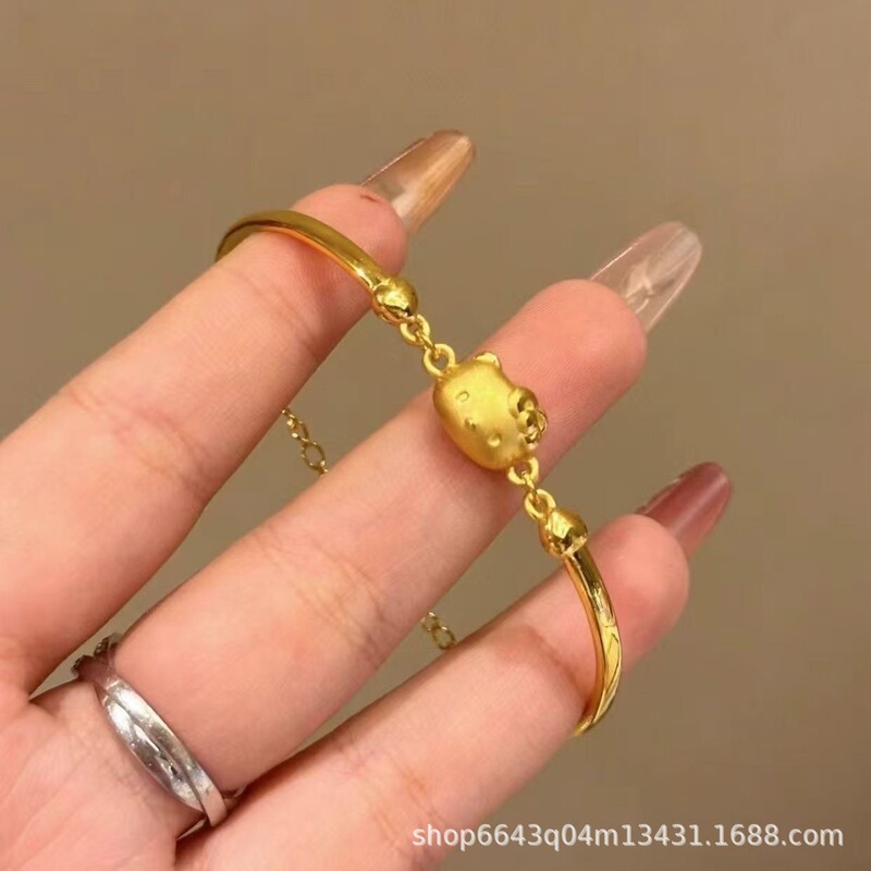 New HelloKitty Bracelet Cute Light Luxury Ins Niche Design High-end Birthday Gift for Girlfriend