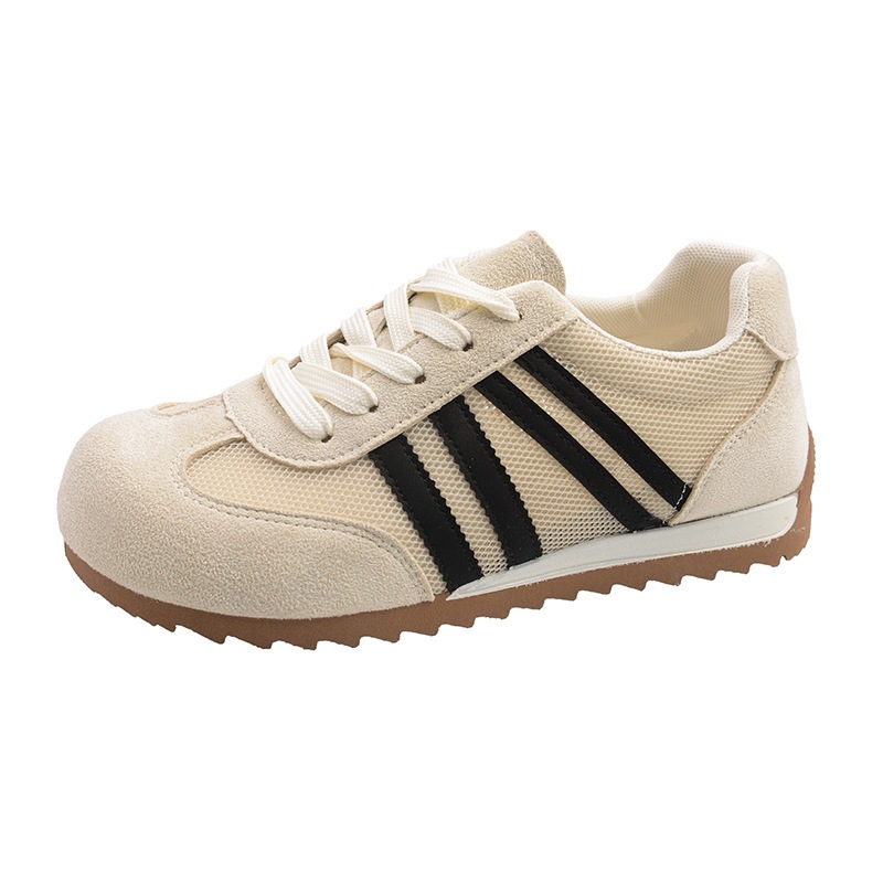 Zapatos rojos de entrenamiento de mujeres 2026 verano nuevo retro explosión de suela gruesa Gump zapatos de cuero suave zapatos casuales
