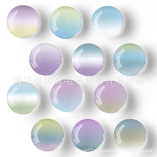 Crystal Glass Refrigerator Sticker Purple Gradient DIY Children's Gift Glass Patch Tourist Souvenir Whiteboard Sticker