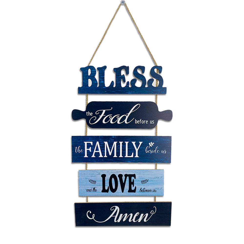 Wall living room wall signs, American style countryside cottages, hanging decorations, wooden tags_voghion.com