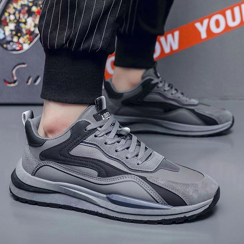 Papas für Männer 2024 Frühling und Herbst neue vielseitige Mode Sport Laufen lässig dicke Sohle Herren Internet rote Schuhe_voghion.com