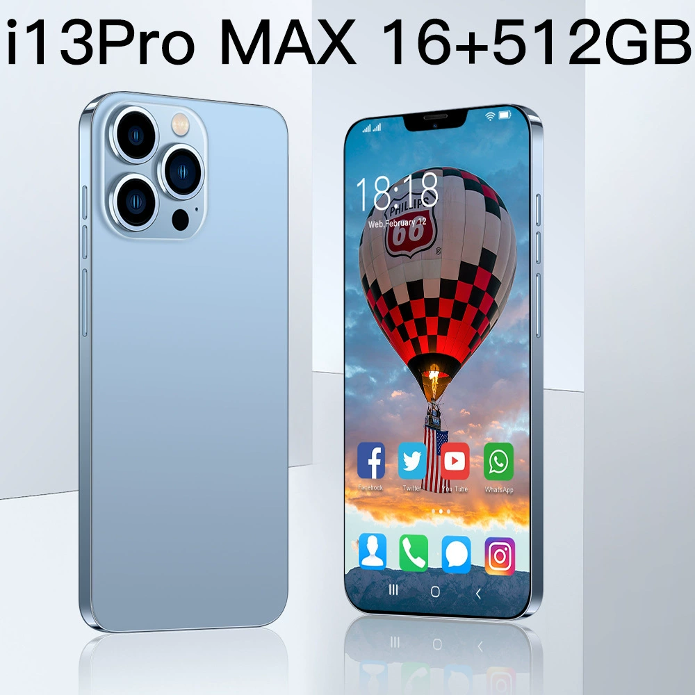 Мобильный телефон, умные часы, Intel Core i13, 13ProMax, 8 дюймов, широкий экран, 512 ГБ, Android, оптовая продажа