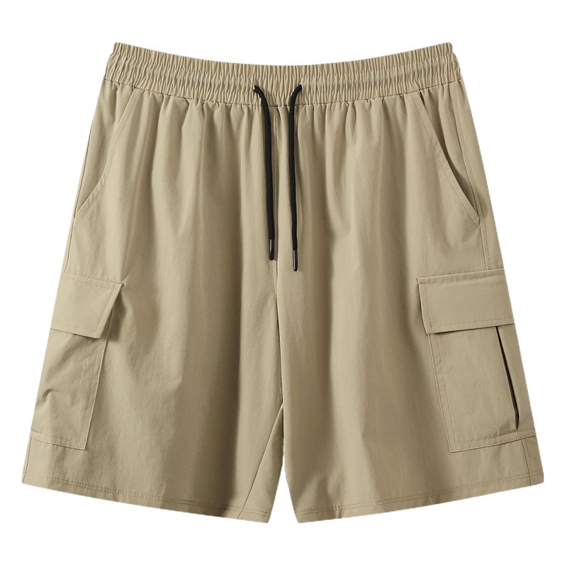 Moda casual ropa de trabajo pantalones cortos deportivos de verano delgado de secado rápido entrenamiento fitness pantalones cortos sueltos hombres