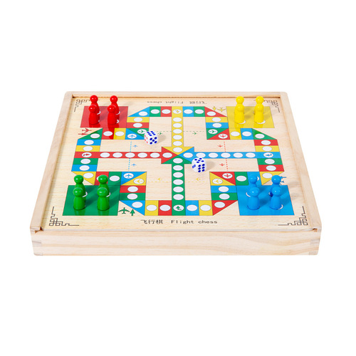 Puzzle desktop game flying chess checkers backgammon chess wholesale board game chess board multifunctional magnetic chess for children