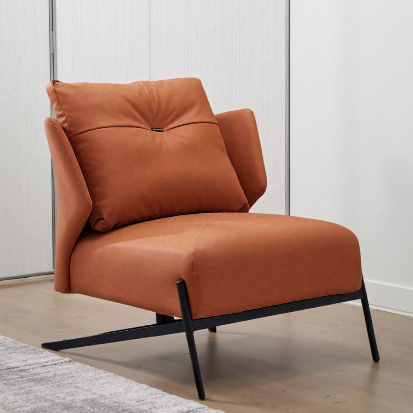 Sofa Chair Single Designer Italian Light Luxury Living Room Balcony Sofa Chair Office Rest Area Reception Leisure Chair