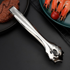 304 stainless steel food tongs multifunctional self-service barbecue tongs home kitchen food tongs baking bread tongs wholesale