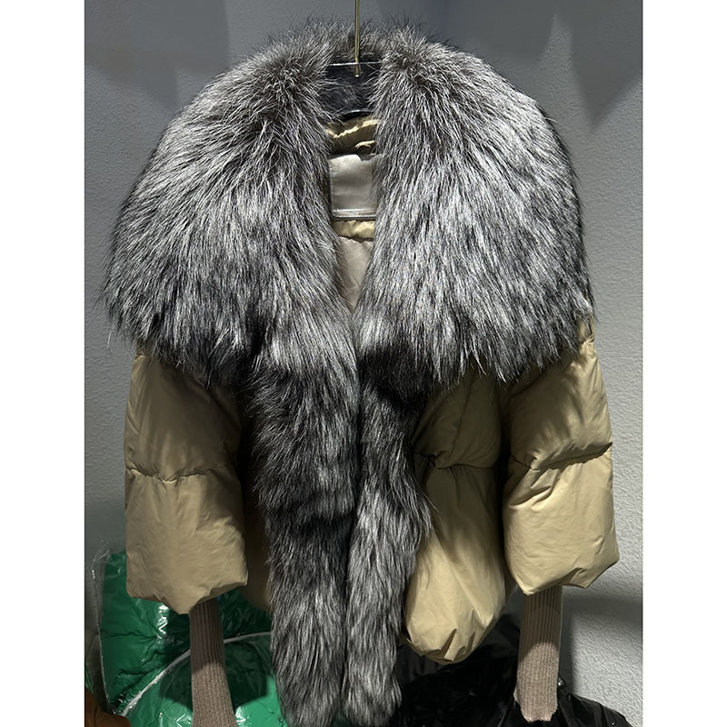 Women's Clothing hot selling winter new white duck down jacket niche design women's clothing short fur coat women_voghion.com