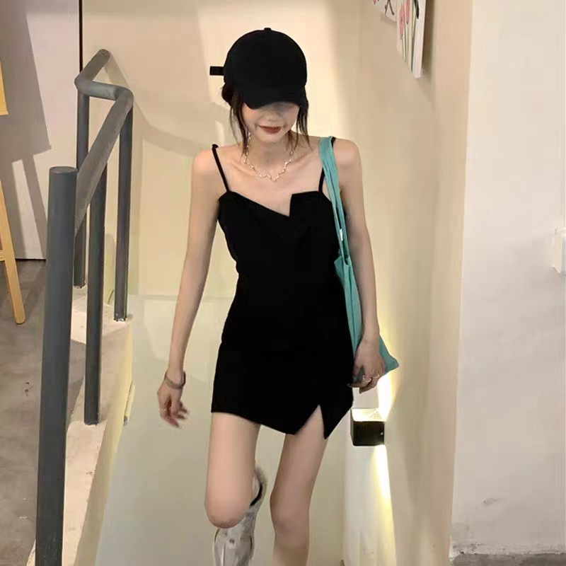 Black design dress