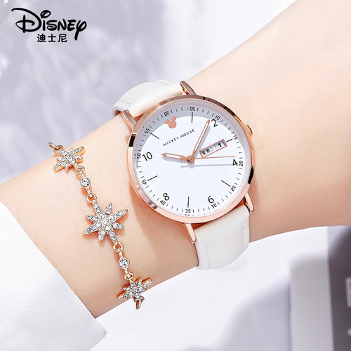 Disney Watch Women's Middle School Junior High School Girls  New Examination Junior High School Girls Waterproof Female