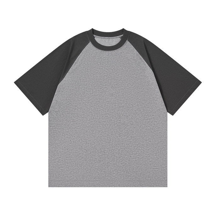 衝突色tシャツ男半袖氷感綿230g日系少年感肩袖tシャツ日焼け止め冷温感上着男|undefined