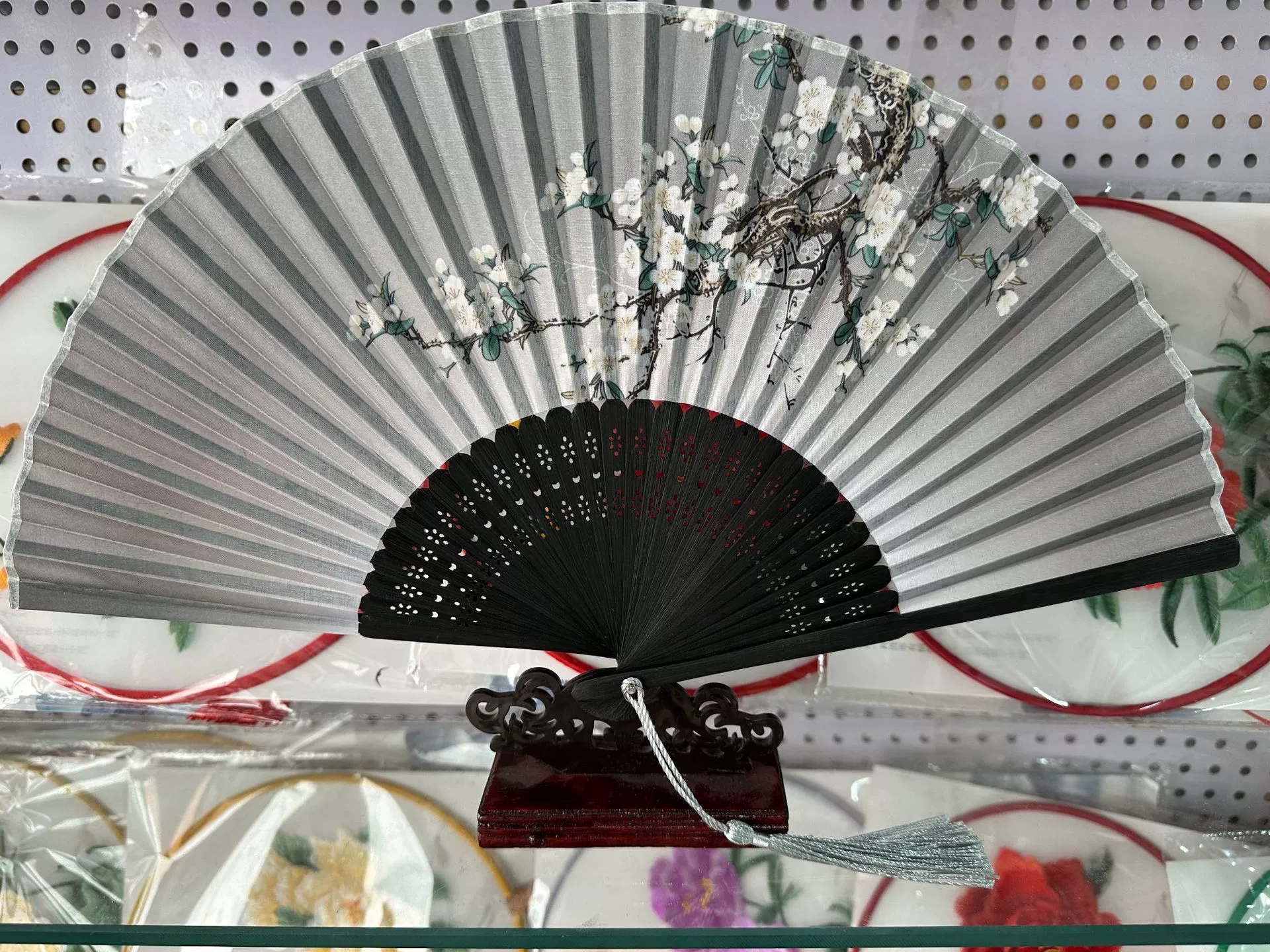 Folding Hand Fan Hanfu Style, Silk-screen Print, High-definition Patterns, Fine Workmanship