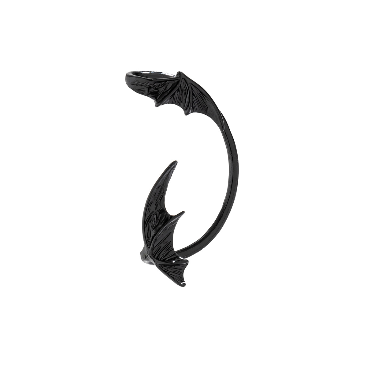 Gioielli stile punk foro libero ali di pipistrello clip Halloween appeso diavolo orecchio osso chiodo_voghion.com