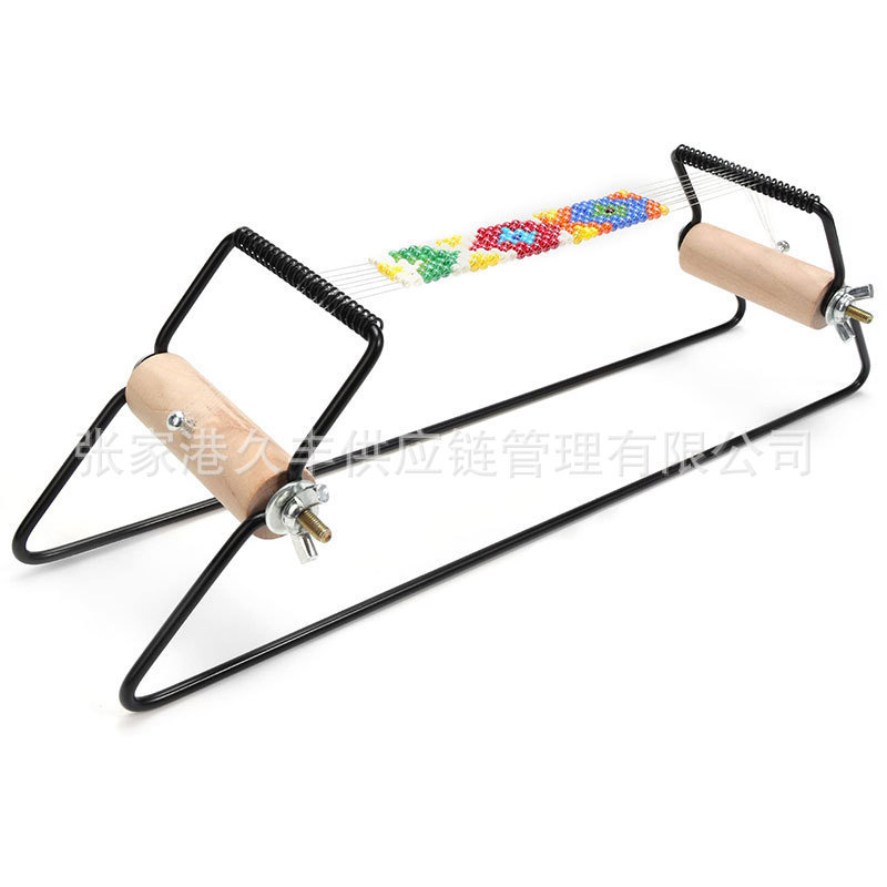 Nueva mano de cuentas máquina de tejer DIY pulsera tejida hilo Máquina Metal Acero inoxidable simple marco grano máquina de tejer