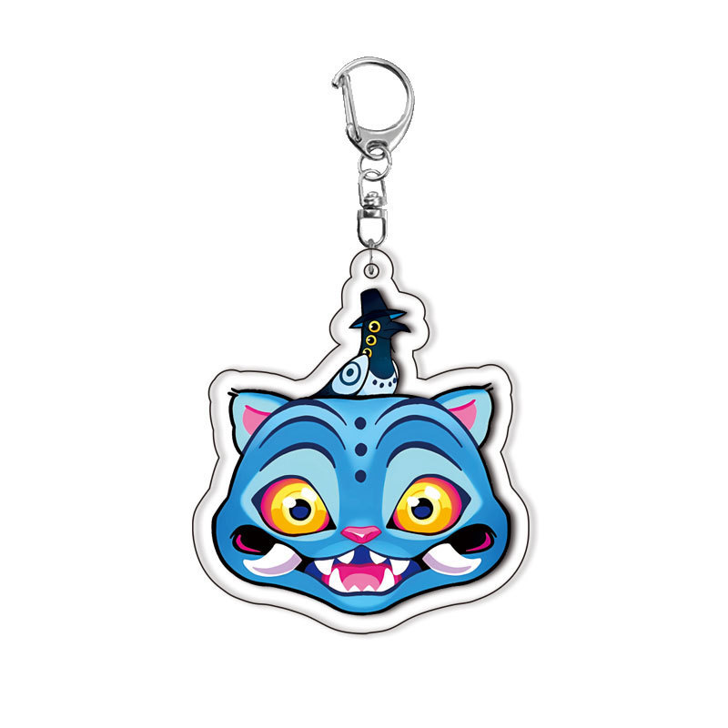 【夹层】恶魔猎手亚克力钥匙扣 伊利丹·怒风 动漫周边背包挂饰|undefined