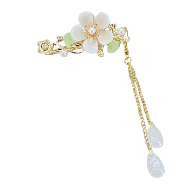 Nueva horquilla de borla de estilo antiguo chino para mujer, tocado de Hanfu de alta gama, placa de regalo de paso, horquilla de pelo, horquilla de pelo al por mayor