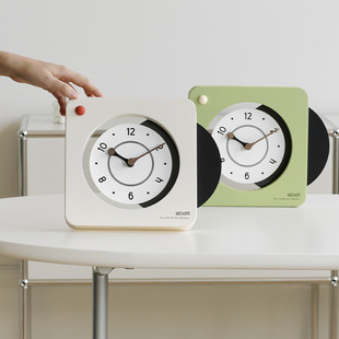 Wozoom House Cream Style Creative Desk Clock Home Living Room Decoration Entrance Tv Cabinet Simple Desktop Decoration