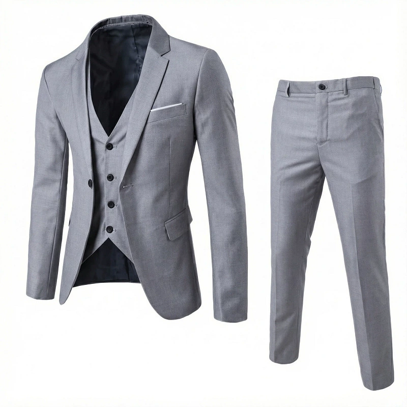 Men's Classic Two-Piece Suit, Jacket and Trousers, Leisure & Dress, Sizes S–5XL