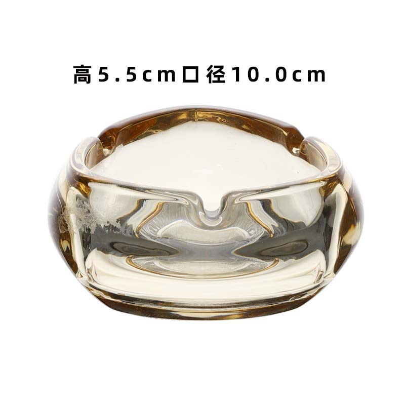 Cenicero de vidrio cenicero de hotel comercial oficina creativo simple sala de estar del hogar en forma de melocotón cenicero anti-polvo